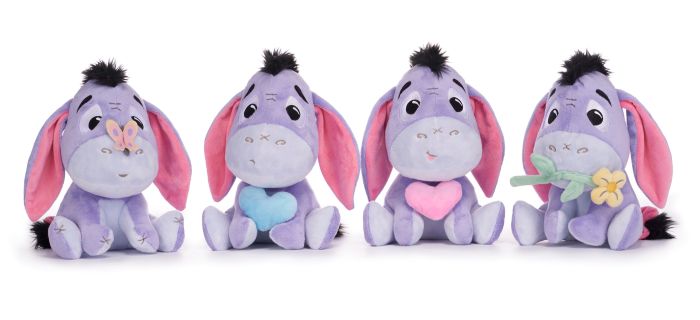(Mis 3+) EEYORE (Hi-Ho) Winnie The Pooh TENDER HEARTS Peluche 30cm 4ass…x48